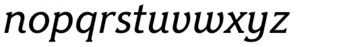 Hybrid Medium Italic Font LOWERCASE