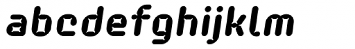 Hydrochlorica Oblique Font LOWERCASE