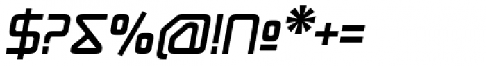 Hydrogen Bold Italic Font OTHER CHARS