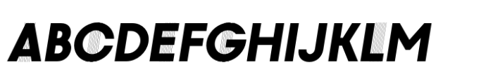 Hygge Sans Black Oblique Demo Font UPPERCASE