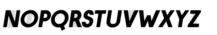 Hygge Sans Black Oblique Demo Font UPPERCASE