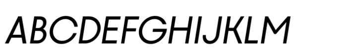 Hygge Sans Demi Bold Oblique Font UPPERCASE
