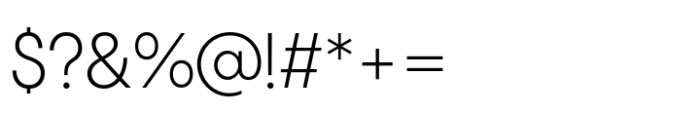 Hygge Sans Light Demo Font OTHER CHARS