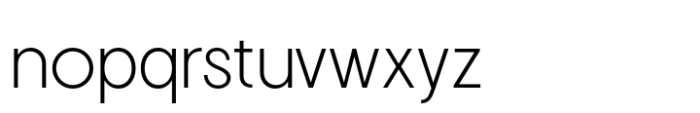 Hygge Sans Light Font LOWERCASE
