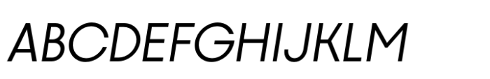 Hygge Sans Medium Oblique Font UPPERCASE