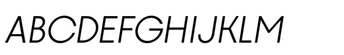 Hygge Sans Oblique Font UPPERCASE