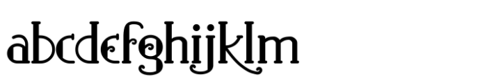 Hylata Regular Font LOWERCASE