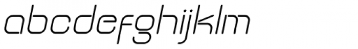 Hyline Lite Angled Font LOWERCASE