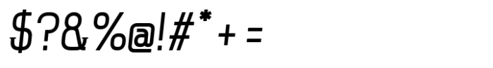 Hymlen Regular-Cond-Italic Font OTHER CHARS