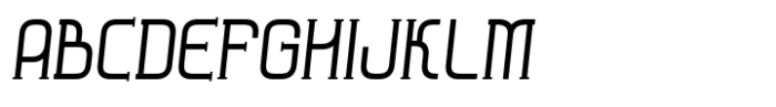 Hymlen Regular-Cond-Italic Font UPPERCASE