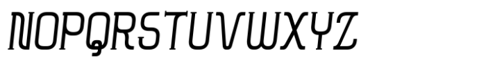 Hymlen Regular-Cond-Italic Font UPPERCASE
