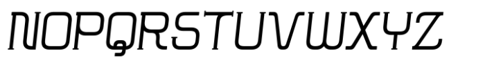 Hymlen Regular-Italic Font UPPERCASE