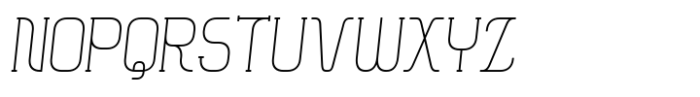 Hymlen Thin-Cond-Italic Font UPPERCASE