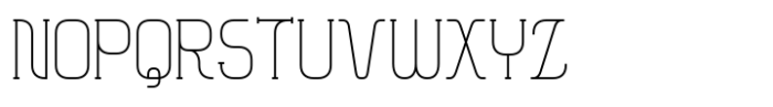 Hymlen Thin-Cond Font UPPERCASE