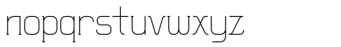 Hymlen Thin-Cond Font LOWERCASE