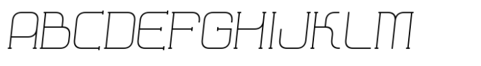 Hymlen Thin-Italic Font UPPERCASE