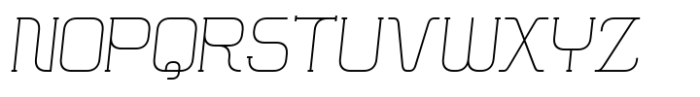 Hymlen Thin-Italic Font UPPERCASE