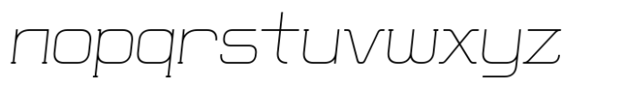 Hymlen Thin-Italic Font LOWERCASE