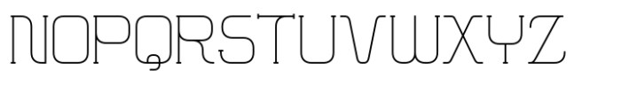 Hymlen Thin Font UPPERCASE