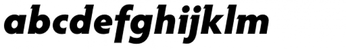 Hypatia Sans Pro Black Italic Font LOWERCASE