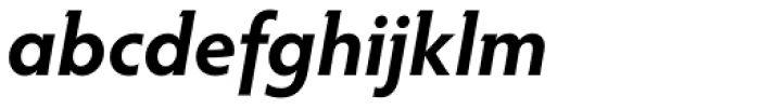 Hypatia Sans Pro Bold Italic Font LOWERCASE