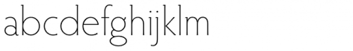 Hypatia Sans Pro ExtraLight Font LOWERCASE