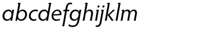 Hypatia Sans Pro Italic Font LOWERCASE