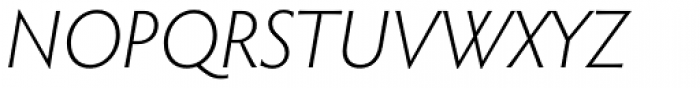 Hypatia Sans Pro Light Italic Font UPPERCASE