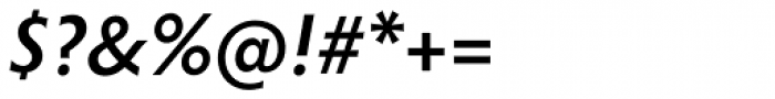 Hypatia Sans Pro SemiBold Italic Font OTHER CHARS