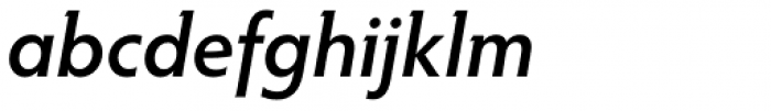 Hypatia Sans Pro SemiBold Italic Font LOWERCASE