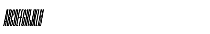 Hype 0100 Black Italic Font UPPERCASE