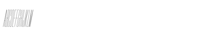 Hype 0100 Hairline Italic Font UPPERCASE