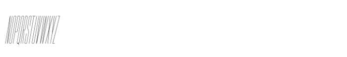 Hype 0100 Hairline Italic Font UPPERCASE