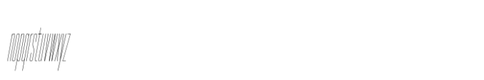 Hype 0100 Hairline Italic Font LOWERCASE