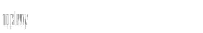 Hype 0100 Hairline Font LOWERCASE