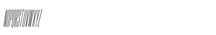 Hype 0100 Light Italic Font UPPERCASE