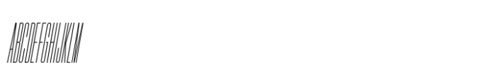 Hype 0100 XLight Italic Font UPPERCASE