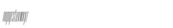 Hype 0100 XLight Italic Font LOWERCASE