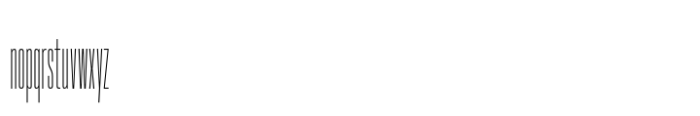 Hype 0100 XLight Font LOWERCASE