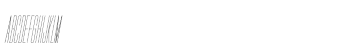 Hype 0200 Hairline Italic Font UPPERCASE