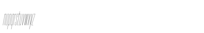 Hype 0200 Hairline Italic Font LOWERCASE