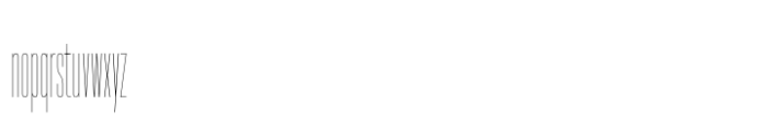 Hype 0200 Hairline Font LOWERCASE