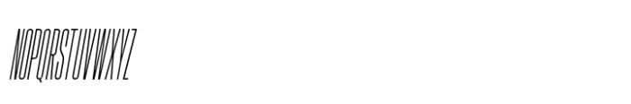 Hype 0200 Light Italic Font UPPERCASE