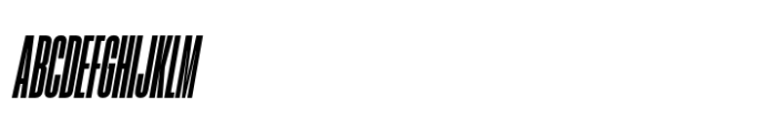 Hype 0300 Black Italic Font UPPERCASE
