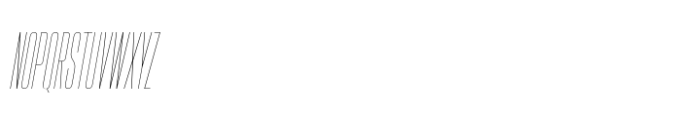 Hype 0300 Hairline Italic Font UPPERCASE