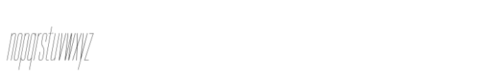 Hype 0300 Hairline Italic Font LOWERCASE