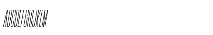 Hype 0300 Light Italic Font UPPERCASE