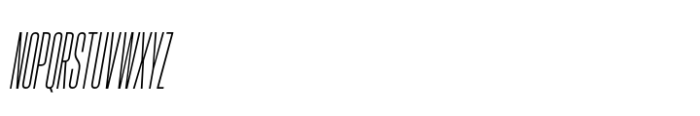 Hype 0300 Light Italic Font UPPERCASE