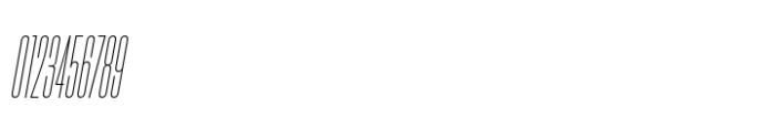 Hype 0300 Thin Italic Font OTHER CHARS