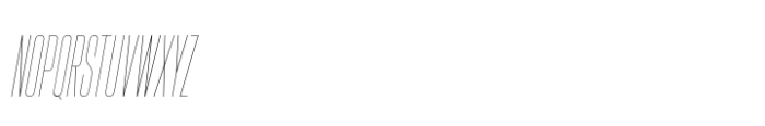 Hype 0400 Hairline Italic Font UPPERCASE